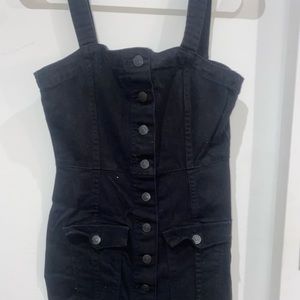 Black jean dress